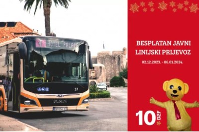 Besplatan prijevoz Libertasovim autobusima za vrijeme Dubrovačkog zimskog festivala